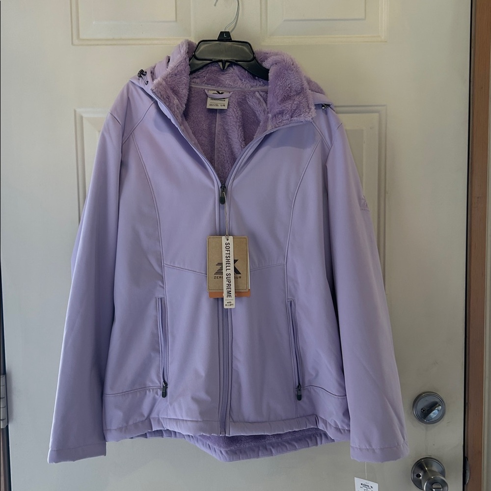 NWTs women’s large lilac ZEROXPOSUR jacket